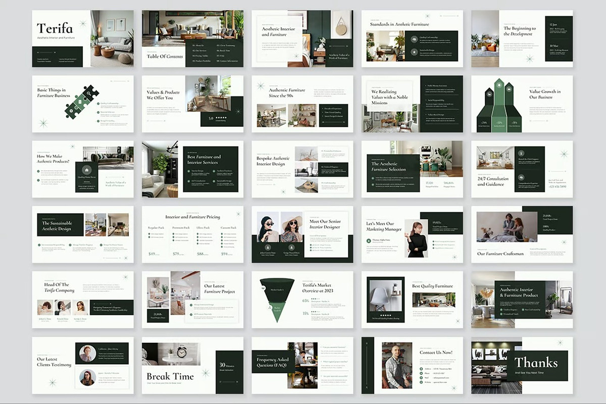 Interior and Furniture Google Slides, a Presentation Template by Fit-tee (Photo 9 of 10)