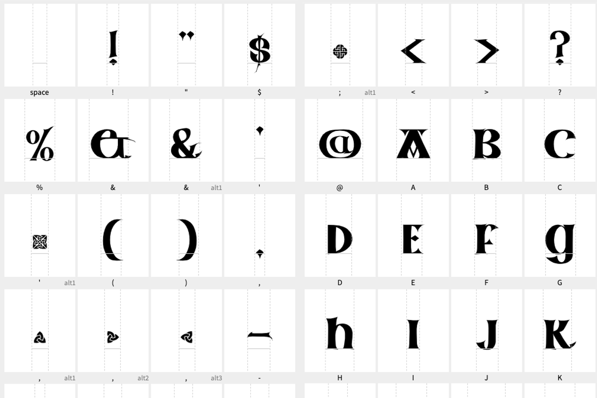 CELTIC FONT - Aon Stout, a Script Font by AonCelticArt (Photo 5 of 5)
