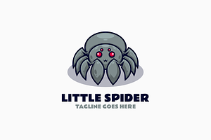 Little Spider Simple Mascot Logo, a Branding & Logo Template by Artnivora.Std