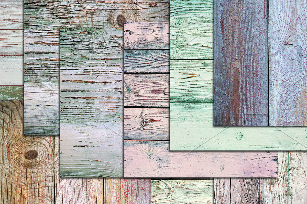 White Wood Texture Background Pastel preview 4