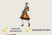 DAY OF THE DEAD CHARACTERS CLIPART, a Person Illustration by Daring Digies (Thumbnail 6 of 8)