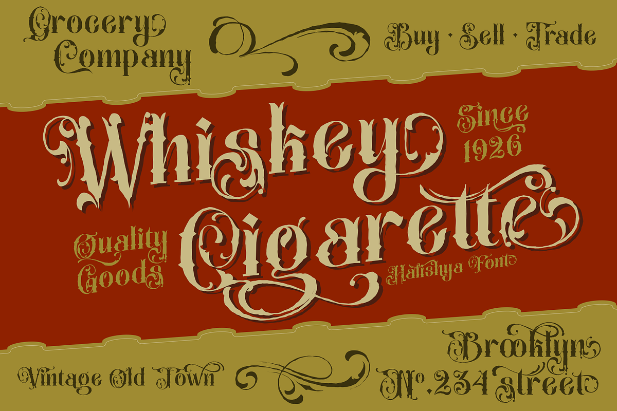 Hafishya Antique Typeface, a Blackletter Font by TypeClassHeroes (Photo 5 of 10)