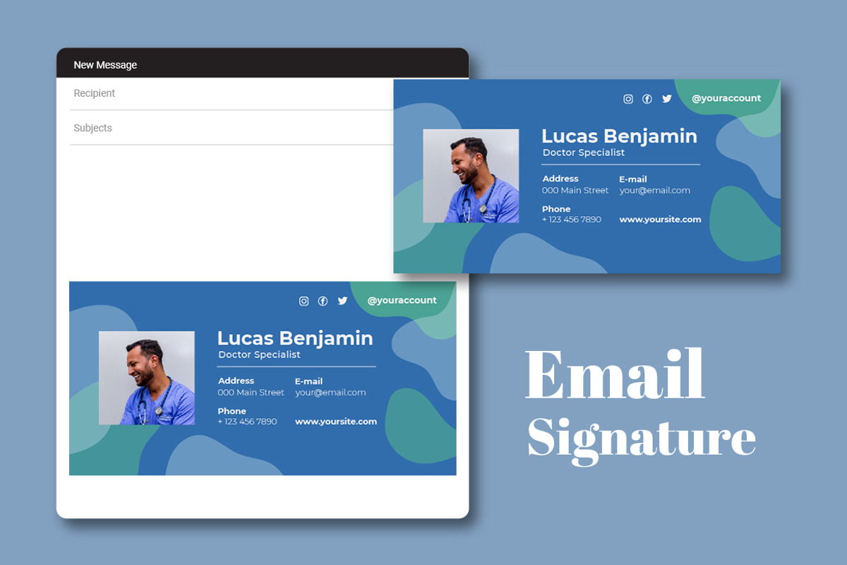 Doctor Specialist Email Signature, an Email Template by Rahardi Creative