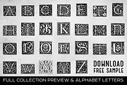28 IN 1 VINTAGE LETTERS COLLECTION, a Symbol Font by Graphic Spirit (Thumbnail 2 of 31)