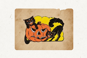 Vintage Halloween Clip Art II