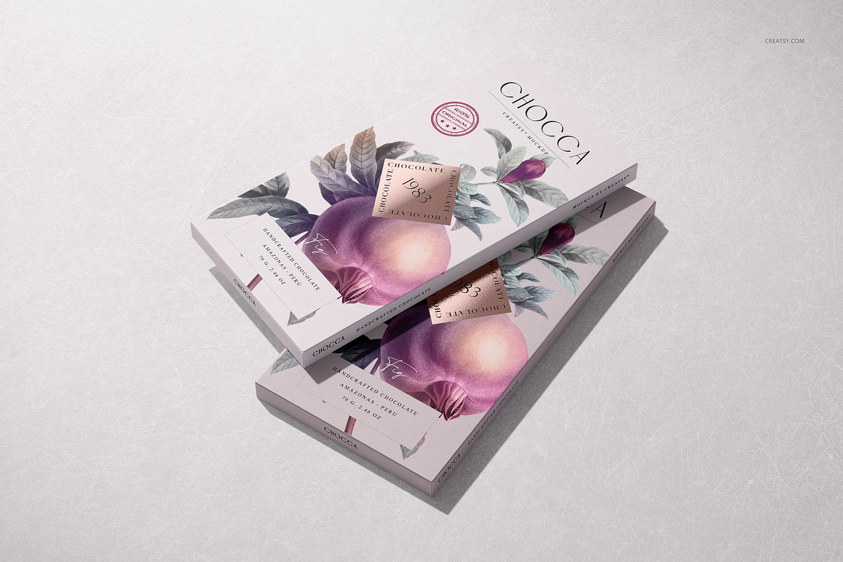 Chocolate Bar Packaging Mockup v.2, a Packaging Mockup by creatsy5 (Photo 9 of 13)