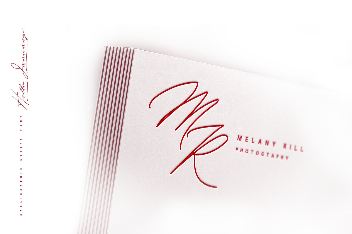 Hello January cursive font Cyrillic preview 3
