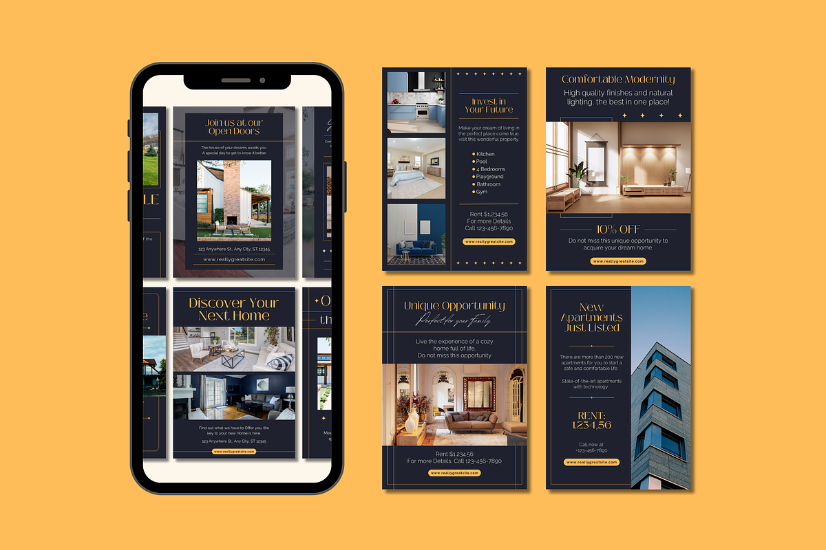 20 Real Estate Posters Templates, a Templates & Theme by TemplateCastleStore (Photo 3 of 15)