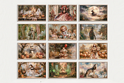 Halloween Oil Painting Frame Tv Art, a Seasonal Illustration by PrintablesByFranklyn (Thumbnail 1 of 11)