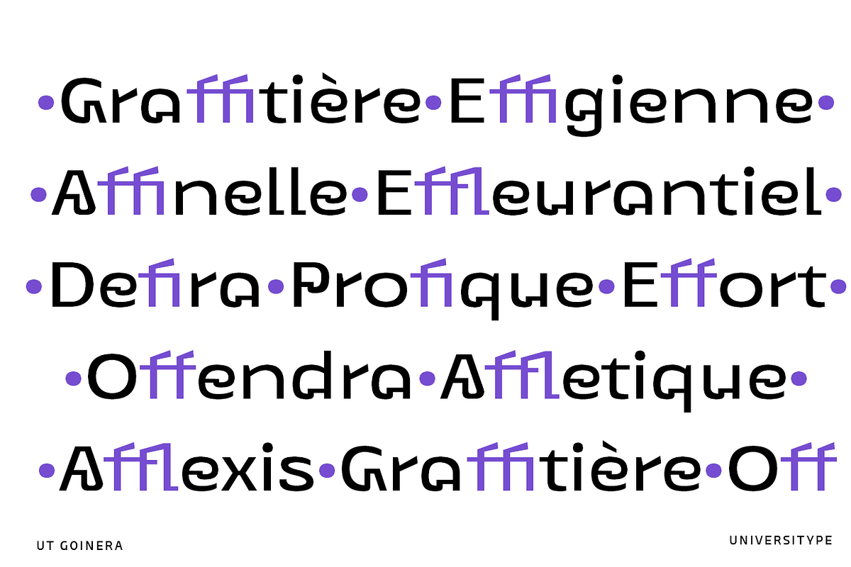 UT Goinera - A Unique Display Sans, a Sans Serif Font by Universitype (Photo 3 of 14)