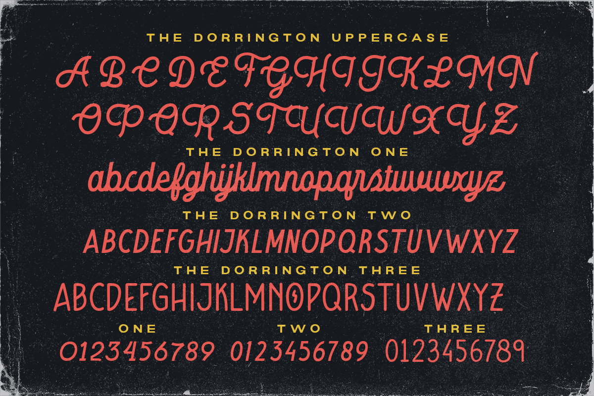 The Dorrington - Font Trio & Extras, a Script Font by Letterhend Studio (Photo 9 of 10)
