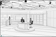 Virtual TV Studio News Set 27, an Architecture 3D Model by akerStudio (Thumbnail 25 of 49)