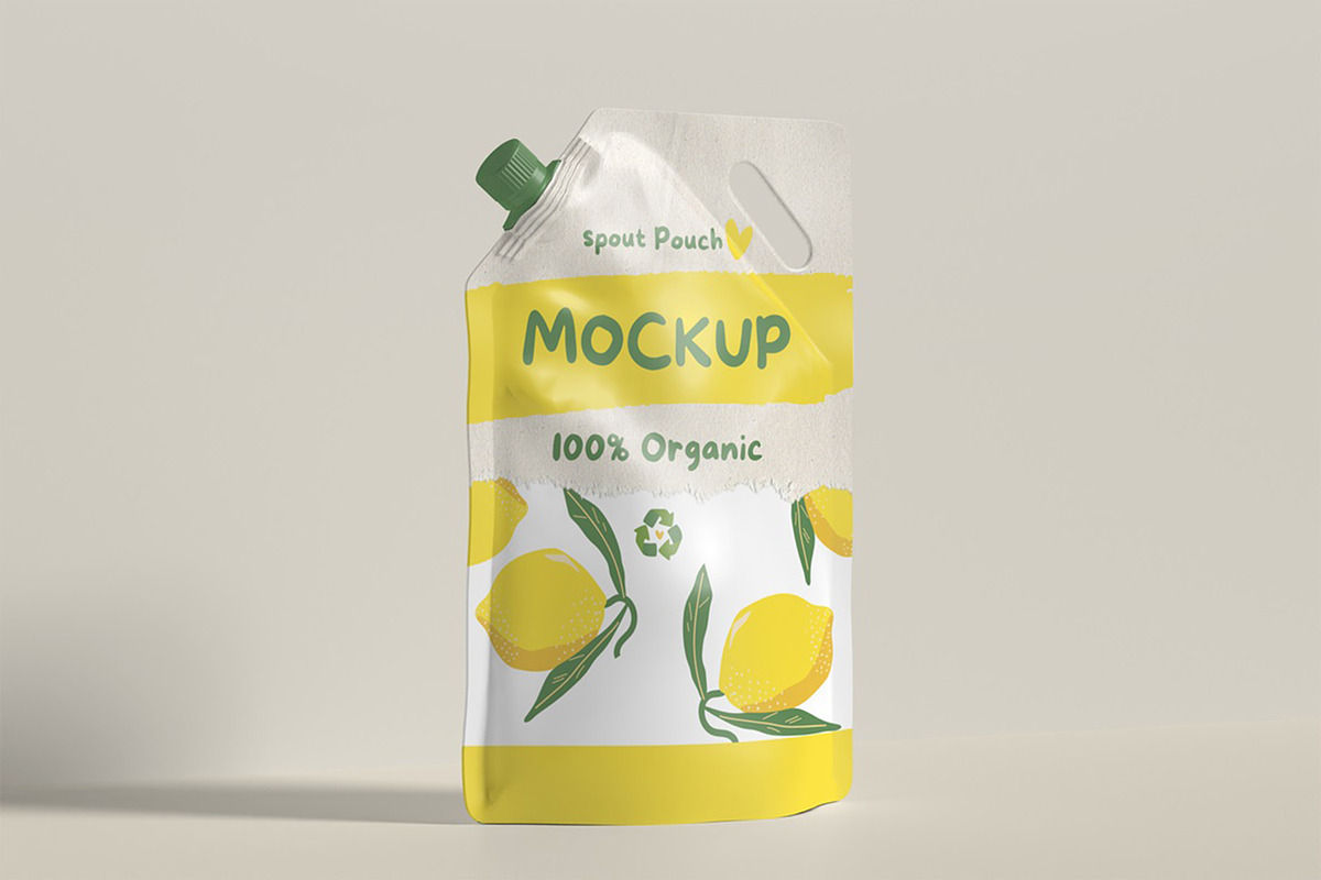 Spouth Pouch Mockup, a Packaging Mockup by HanaSaka_Studio (Photo 3 of 5)