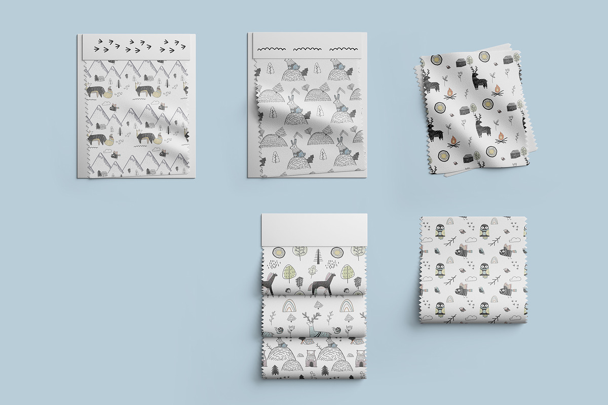 Scandinavian mysterious forest, a Pattern Graphic by Lineli (Photo 4 of 13)