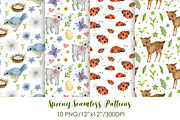 Watercolor Spring Collection., an Animal Illustration by Kira Konoshenko (Thumbnail 8 of 21)