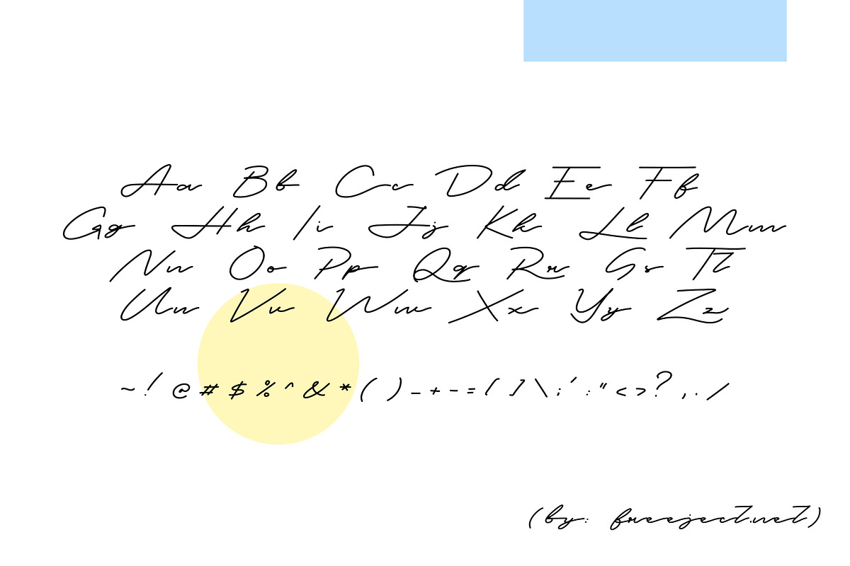 Tedless Handwritten Font preview 5