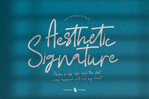 Aesthetic Signature - Script Font