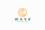Wave Logo Icon Sea Linear Ocean, a Branding & Logo Template by Signatoro (Thumbnail 1 of 3)