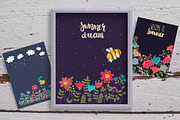 Bee and flowers, an Illustration by BerryCaty (Thumbnail 11 of 14)