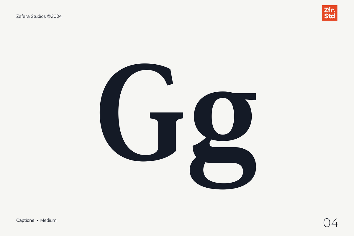 Captione, a Serif Font by Zafara Studios (Photo 4 of 9)