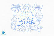Life Is Better at the Beach PNG, a Seasonal Illustration by Libby Wishes (Thumbnail 1 of 5)