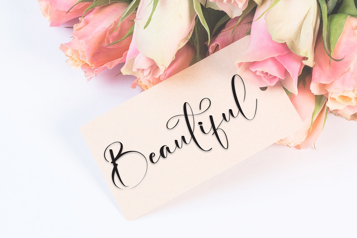 Lettering Sunflower | Script Font, a Handwritten Font by Scratchones (Photo 3 of 8)