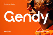 Gendy Modern Sans Font, a Sans Serif Font by RantautypeStudio (Thumbnail 1 of 15)