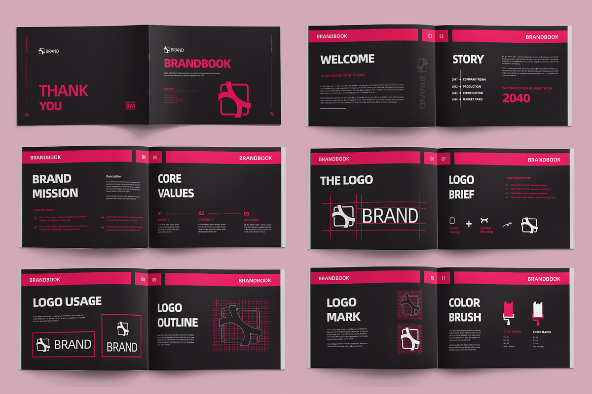 Brandbook Layout, a Brochure Template by ContestDesign (Photo 2 of 3)