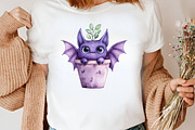 Purple Halloween Gardening Clipart, an Illustration by Canvas Craft (Thumbnail 4 of 7)