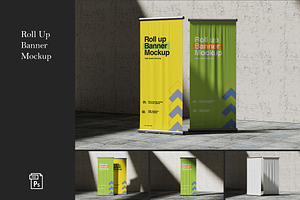 Roll Up Banner Mockup