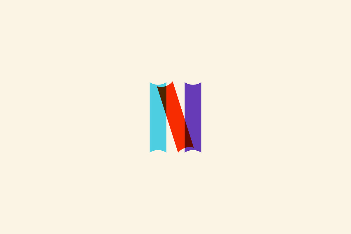 book initial N simple gradient, a Branding & Logo Template by Vectoryzen (Photo 1 of 2)