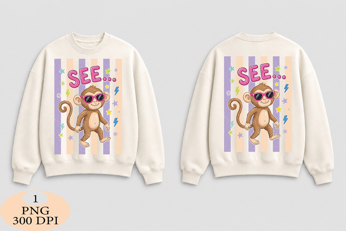 See... Monkey Summer PNG, an Illustration by Daily.Designs (Photo 4 of 6)