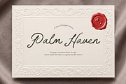 Palm Haven Elegant Handwritten, a Handwritten Font by AmorfaType (Thumbnail 1 of 8)