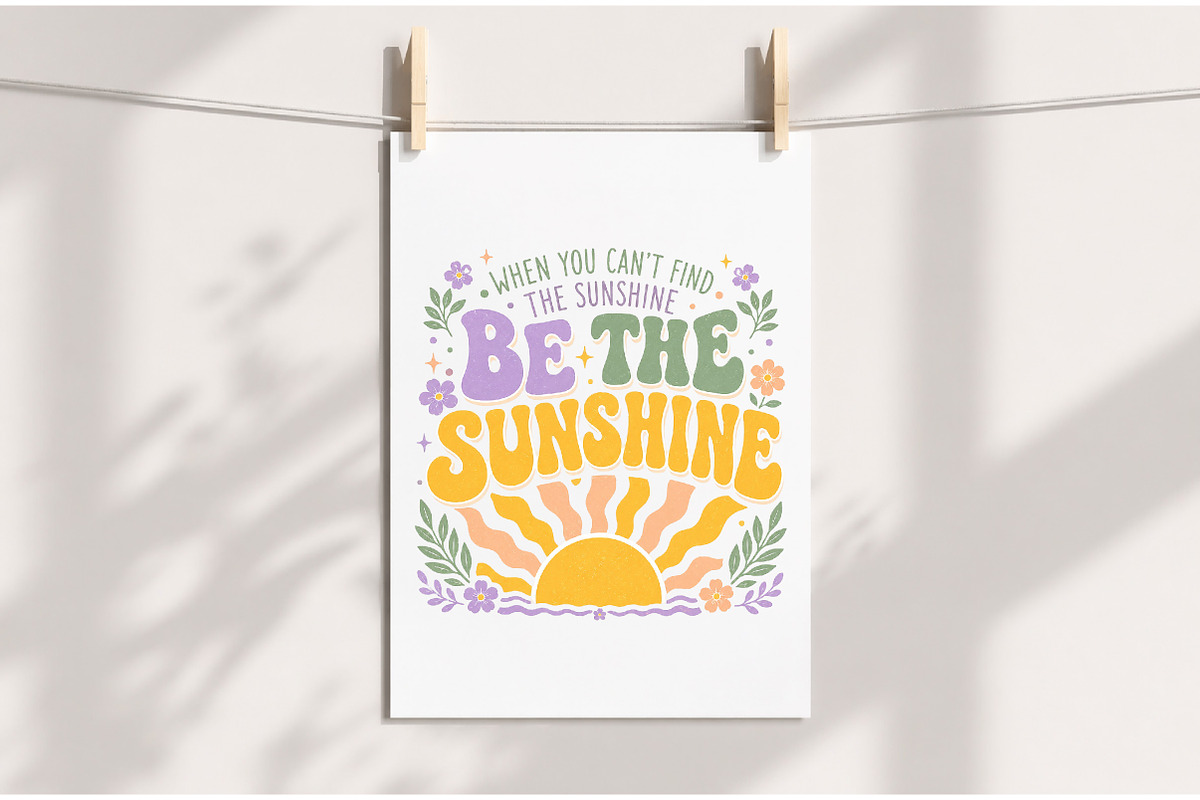 Boho Retro Be The Sunshine Summer PN, an Illustration by Dream Creation (Photo 4 of 6)