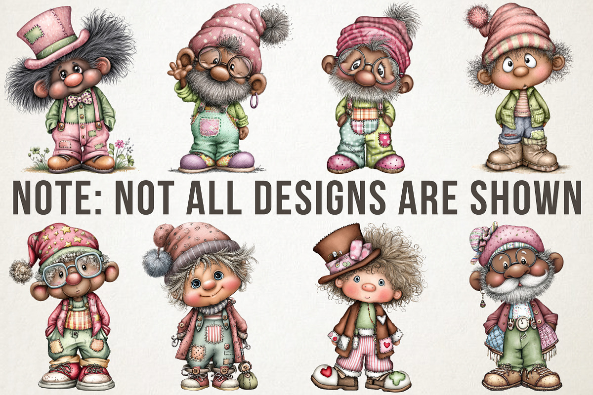 Black History Month Gnome Clipart, a Person Illustration by RobertsArt (Photo 4 of 6)