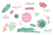 12 cute tropical design cards2#, a Card Template by Piixypeach (Thumbnail 3 of 3)