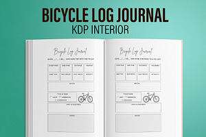 Bicycle Log Journal KDP Interior