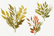 Watercolor Autumn Leaves Bundle, an Illustration by Helga Wigandt (Thumbnail 15 of 18)