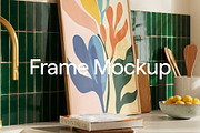 Kitchen Frame Mockup Set, a Household Mockup by Ombra Studio (Thumbnail 8 of 9)