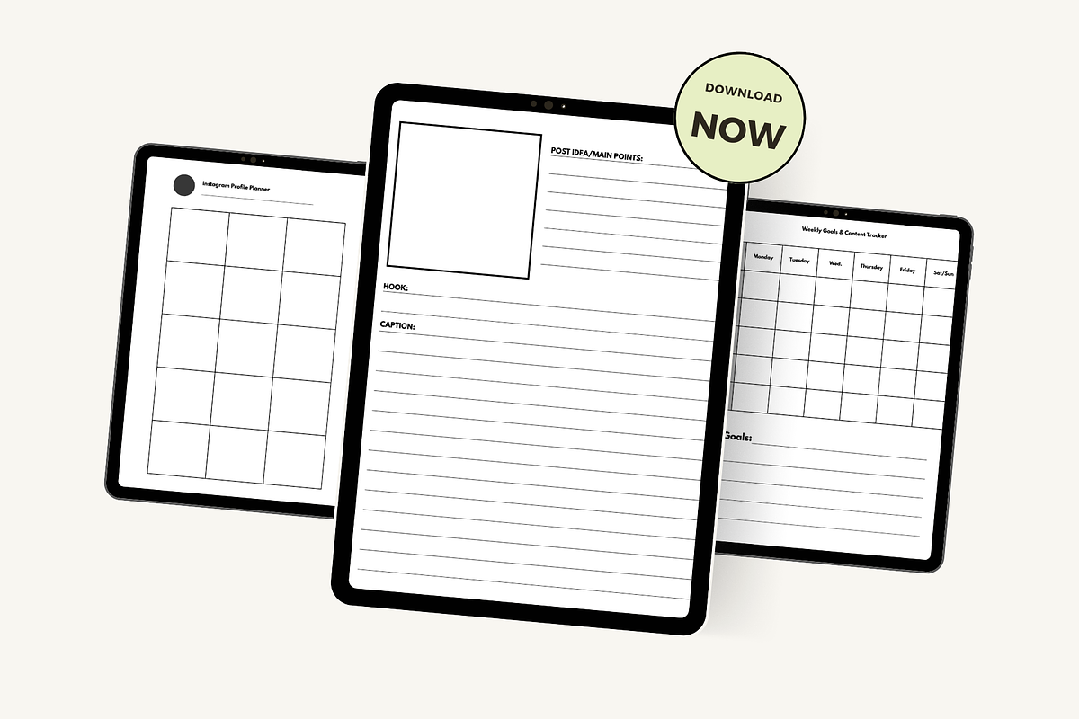 ReMarkable Instagram Post Planner, a Social Media Template by Moonturn Design (Photo 2 of 4)