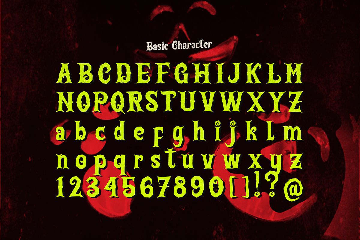 Laugh Tales | Horror Halloween Font, a Font by Denustudios (Photo 10 of 12)