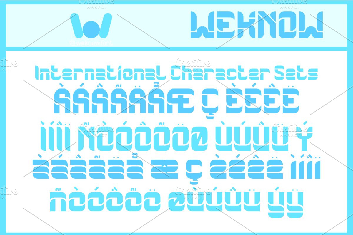 Robot Design Font, a Font by weknow (Photo 8 of 8)
