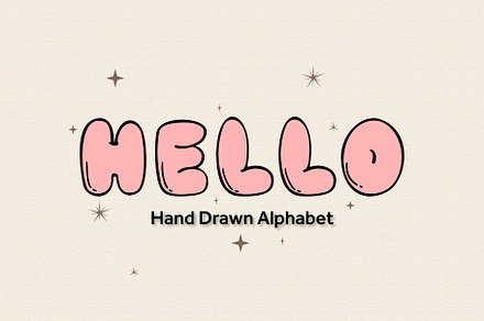 26 hand drawn alphabet assets, an Object Graphic by Pikgura