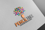 Pencil Tree Logo, a Branding & Logo Template by Josuf Media (Thumbnail 1 of 6)
