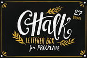 Chalk Letterer Box for Procreate, a Brush Add-On by Guerillacraft (Thumbnail 1 of 6)