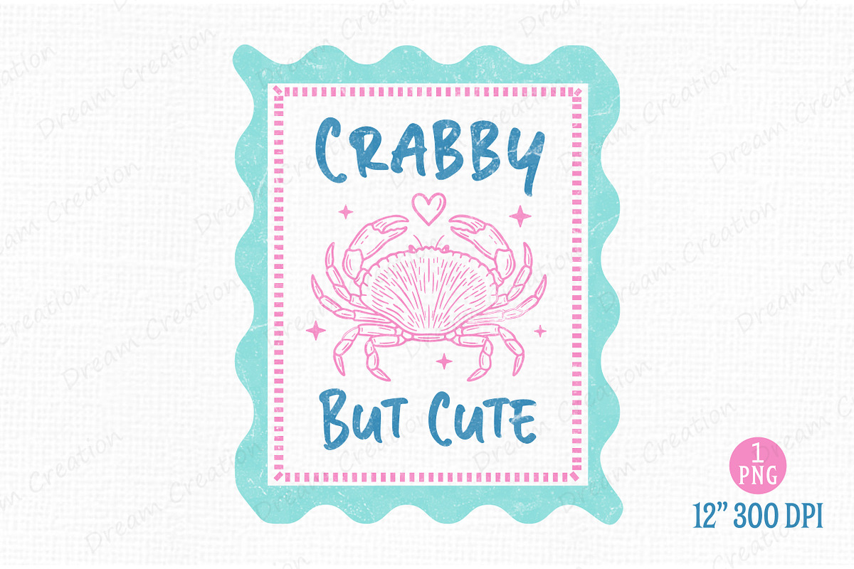 Summer PNG Crabby Hand Drawn Line, an Illustration by Dream Creation (Photo 1 of 7)