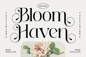 Bloom Haven - Beauty Branding Font