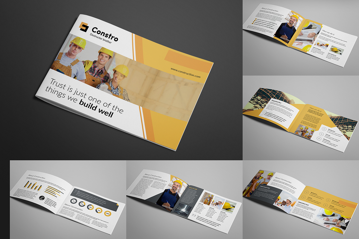 Construction Brochures Bundle, a Brochure Template by Print design (Photo 4 of 5)