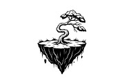 50 Floating Island Bonsai Vector Bun, an Illustration by Designs_River (Thumbnail 19 of 51)