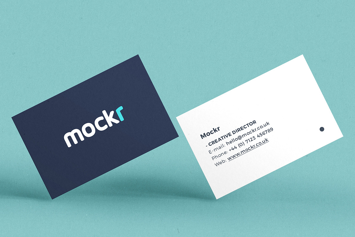 Realistic Business Card Mockup Psd, a Print Template by Mokr (Photo 1 of 4)